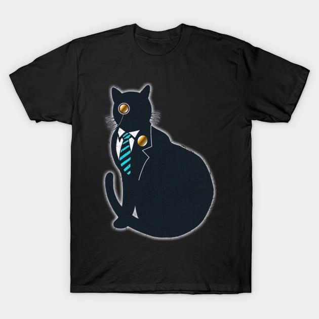 Black Cat T-Shirt by Elefunk